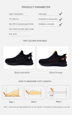 Work Safety Shoes Summer Breathable Men Air Cushion Work Protective Sneakers Anti-Puncture Work Shoes Male Steel Toe Shoes