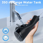 SEJOY Portable Electric Water Flosser Irrigator Dental Teeth Whitening strips 350ML Tank 5 Modes 5 Jet Tips For Home Travel