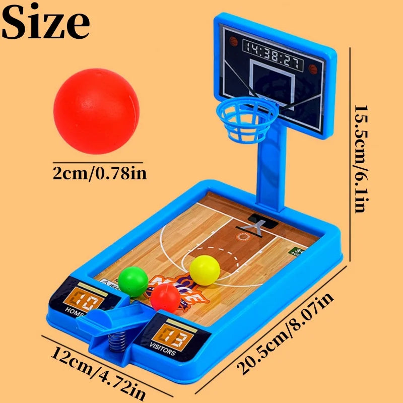 Mini Basketball Finger Shooting Board Game Machine Party Table Interactive Sports Game Parent Child Boy Girl Children Desktop