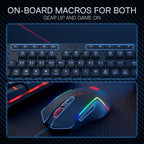 Redragon S141 Gaming Keyboard & Mouse Combo,K515 Wired RGB Membrane Keyboard and 10000 DPI Wired M616 Gaming Mouse Bundle