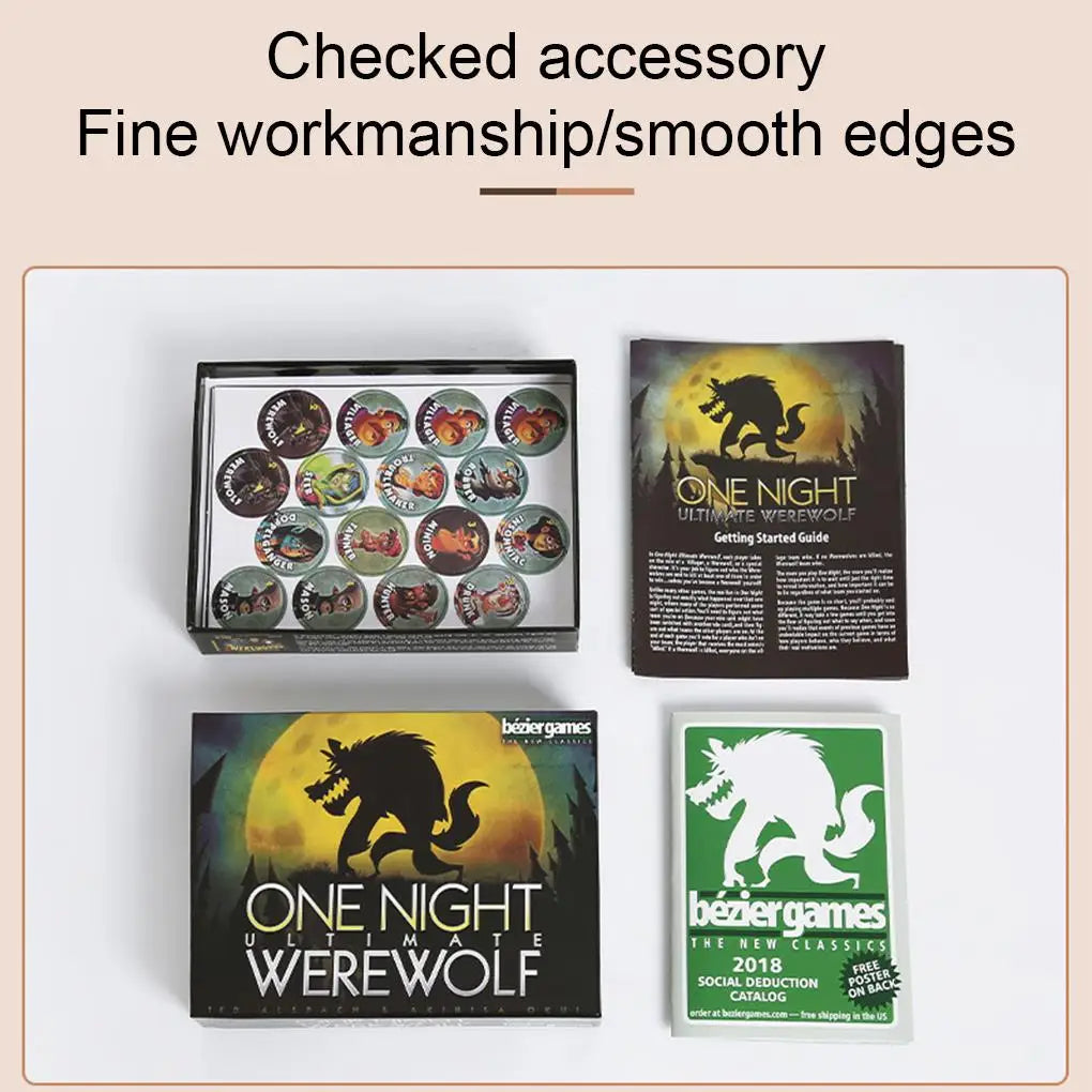 Board Games One Night Ultimate Werewolf Game Card Daybreak Vampire Alien Bonus Roles Party Home Playing Cards Paper Game Card Secondary image