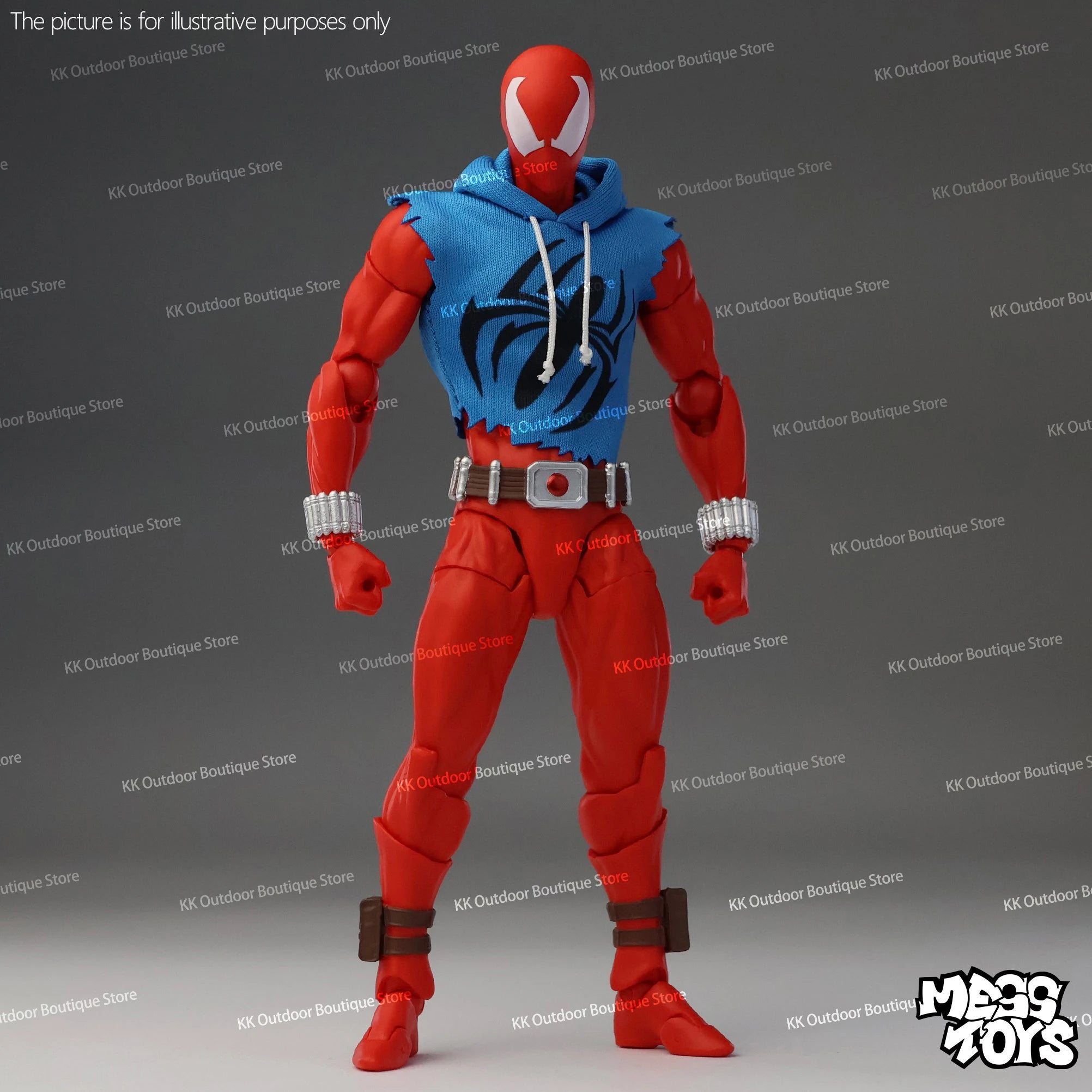 In Stock Mess Toys Scarlet Hero Scarlet Spider Man Messtoys Spiderman Anime Action Figure Figurine Statue Model Gifts Kids Toys