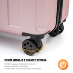 YONSLY Hardshell Suitcase 20/24/28 Inches with TSA Lock YKK Zipper 4 Silent 360° Wheels Mesh Compartment Trolley Rolling Luggage Hand Luggage Suitcase for Business Trips, Vacations, Family Journeys, and Weekend Getaways
