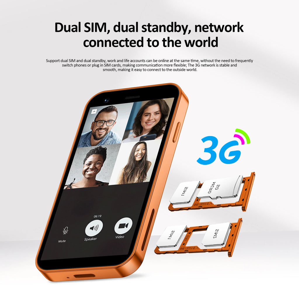 SERVO 18SE MINI 3G Pocket Smartphone Android System Google Play 16GB ROM 2MP Camera WiFi Super Small Smart Phones 2 SIM Standby