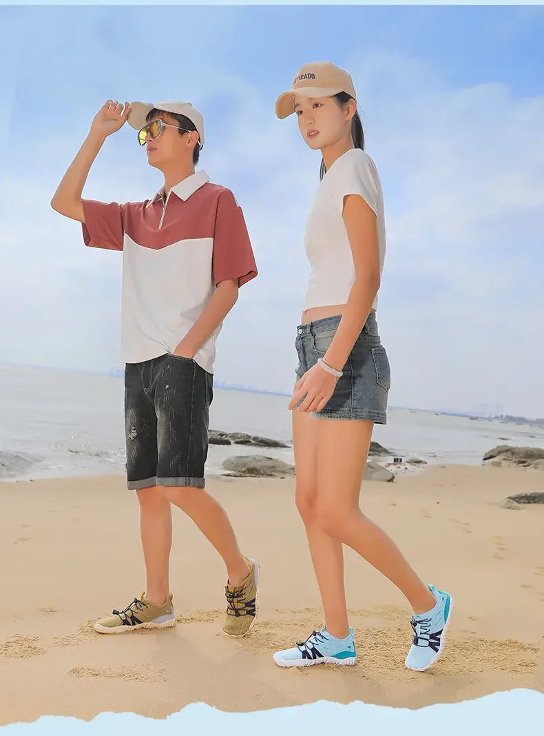 Men's Summer Water Wading Hiking Shoes 2025 Outdoor Women's Sports Shoes Breathable Fast Drying Anti Slip Hiking Beach Barefoot