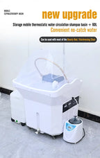Movable Portable Head Spa Shampoo Basin Multifunctional Hydrotherapy Fumigation Machine Water Circulation Design High Quality