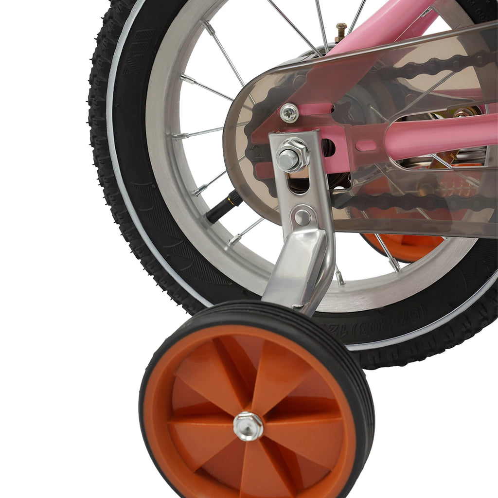 12 Inch Children's Bicycle w/Training Wheel for 2-4 Year-Old Boys and Girls, Height Adjustable Kids Bike Load Bearing 40kg