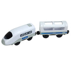Wooden Locomotive Magnetic Electric Car Train Toys Fit Biro Wooden Diecast Slot Train Track Railway Educational Toys For Kids