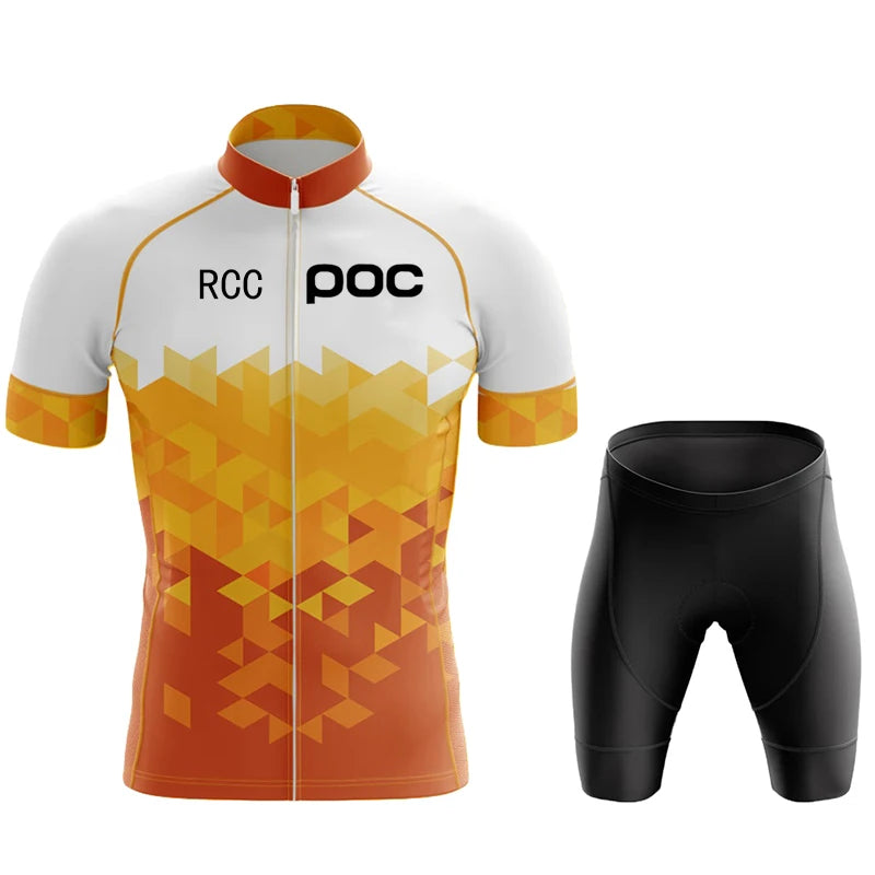 2025 Bike Shirts Summer Bicycle Clothing Men Road Bike Wear Racing Clothes Breathable Cycling Jersey Set Ropa Ciclismo Maillot