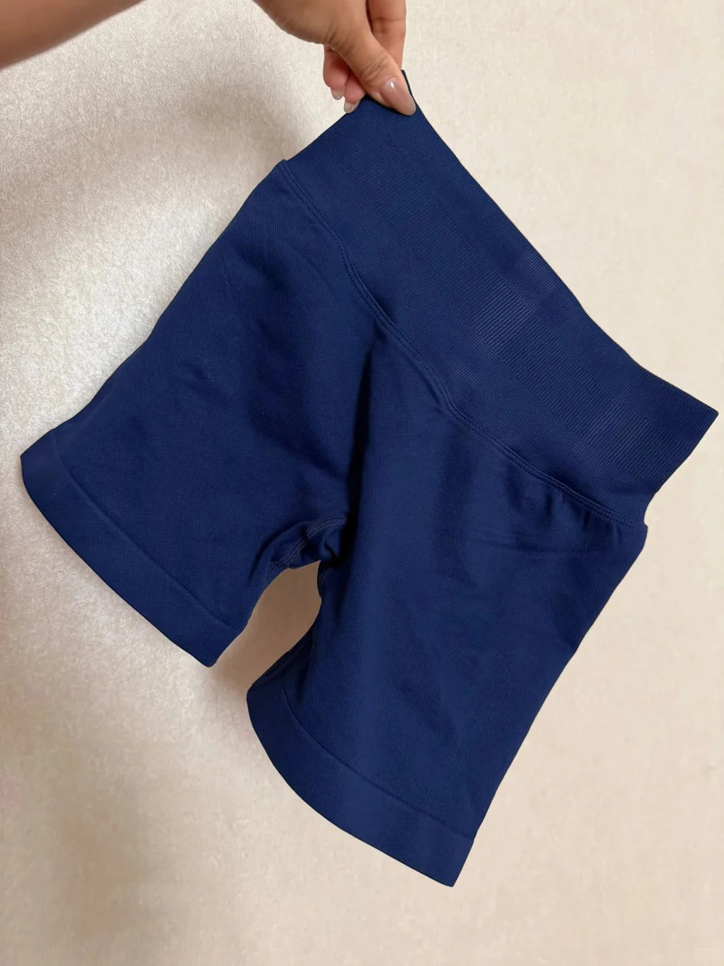Impact Shorts 4.5" Seamless High Stretch Low Ribbed Band Subtle Glute Contour Shorts Fitness Workout Yoga Gym Shorts