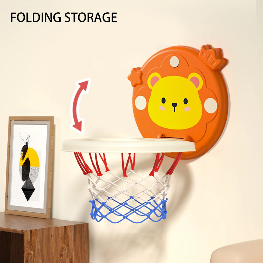 Children's basketball stands, indoor shooting balls, assemblable and foldable hanging toys