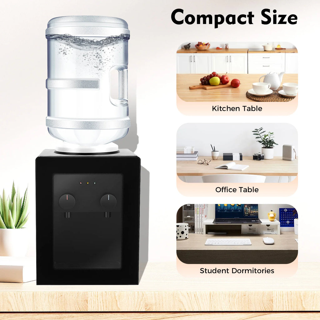550W Portable Electric Hot and Cold Water Dispenser with Food-Grade Stainless Steel Inner Liner for Multiple Buckets