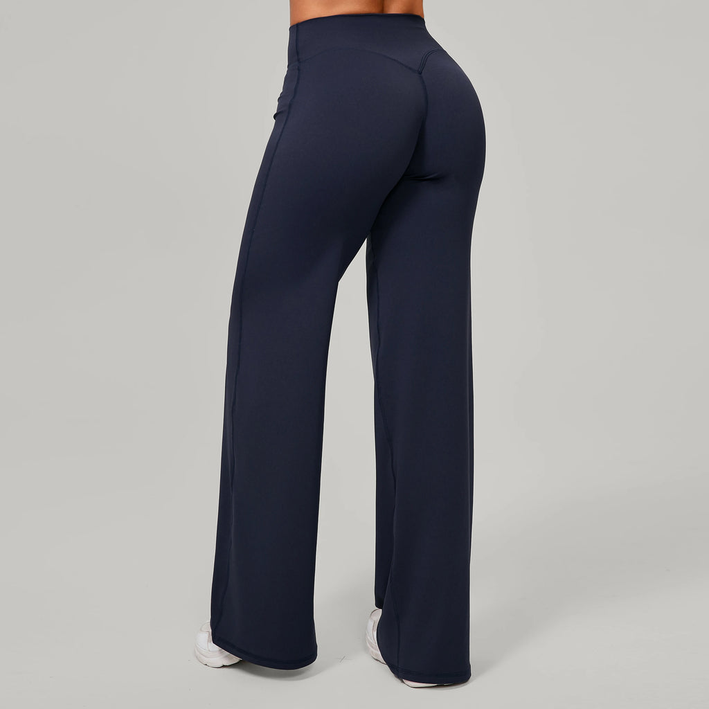 Women Straight Yoga Leg Bottoms Soft Stretchy Fabric Women's Yoga Pants GYM Sweat-Wicking Properties Running Sport Trousers