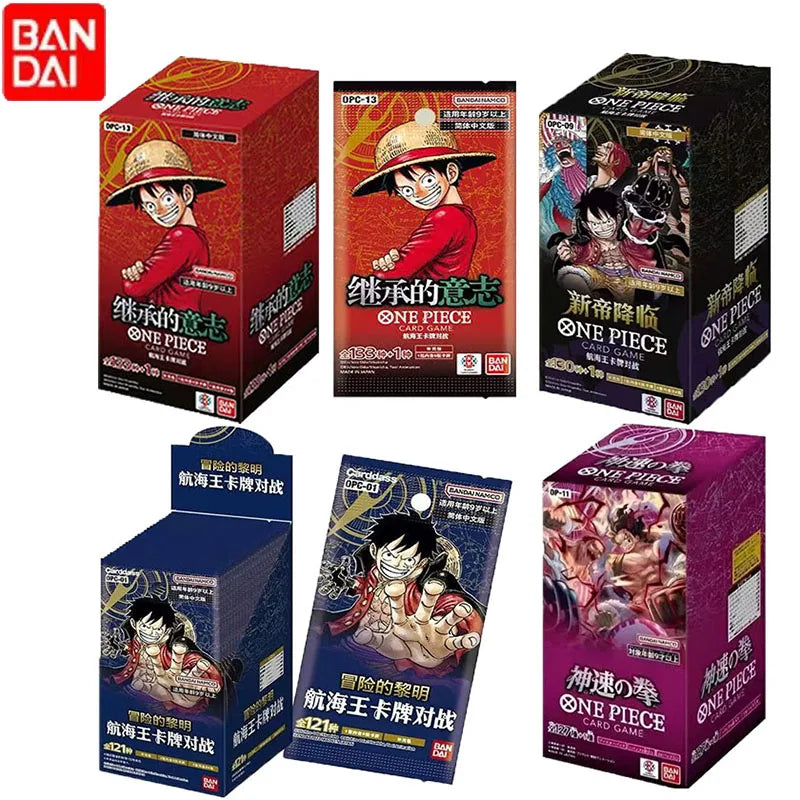 Bandai One Piece TCG OP01-OP13 Card Game Romance Dawn Chinese Version TCG Booster BOX Collection Cards Kids Toys Birthday Gift Main image
