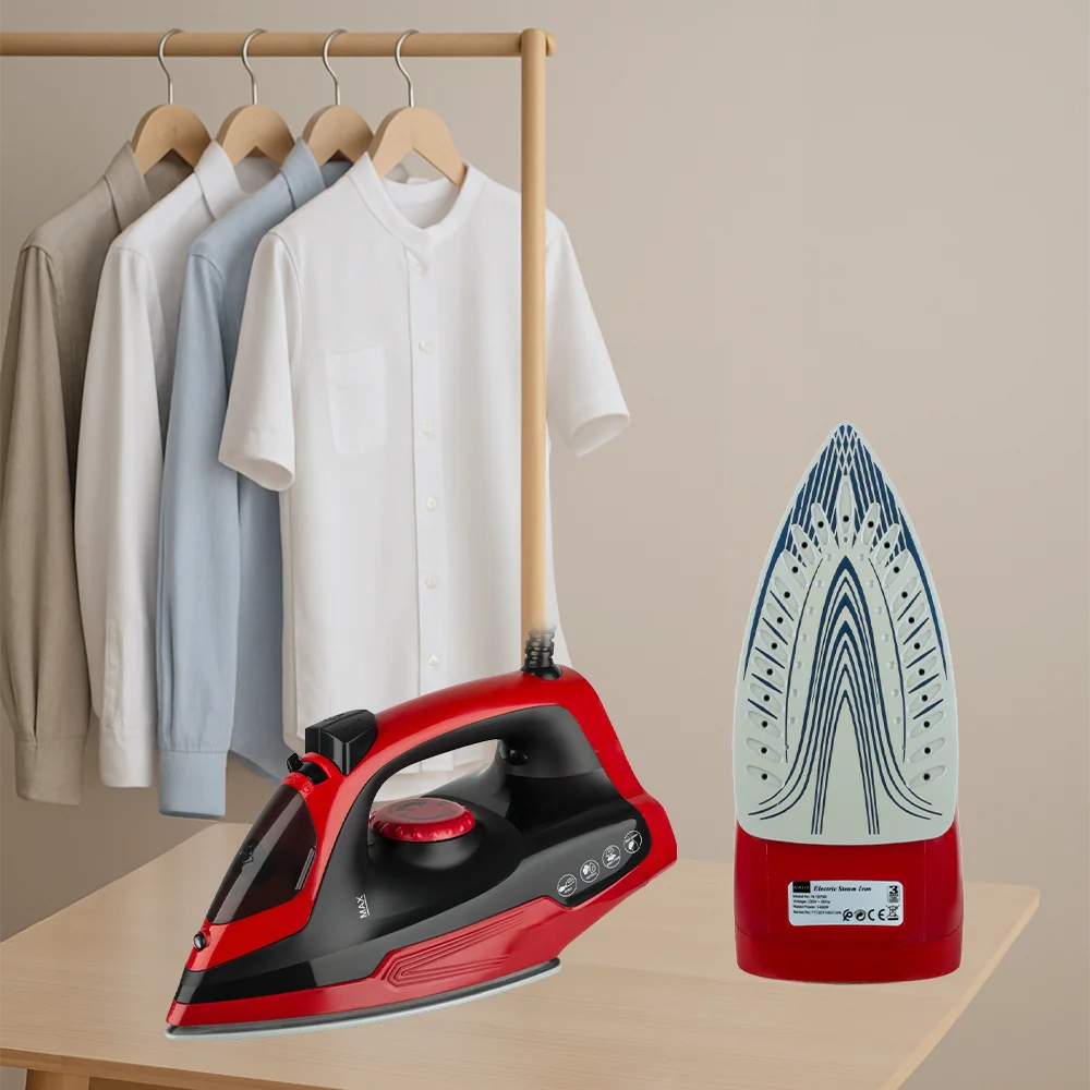 Electric Household Handheld Steam Iron Portable Iron 1400W 3 Gear Adjustable Ironing Machine For Clothes Fabric Dry Ironing