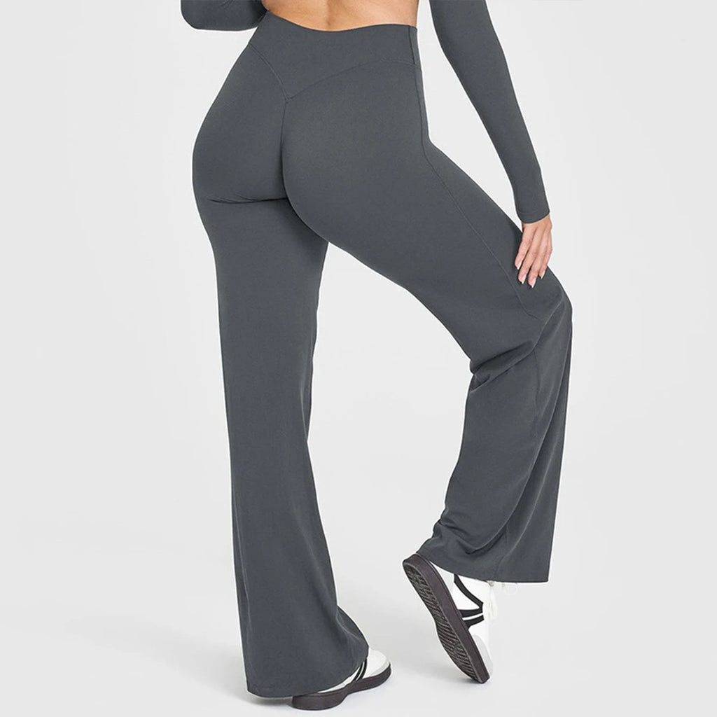 Flared Leggings Straight Leg Leggings Woman Wide-leg Pants Yoga Breathable Fitness Clothing Versatile Casual Pants