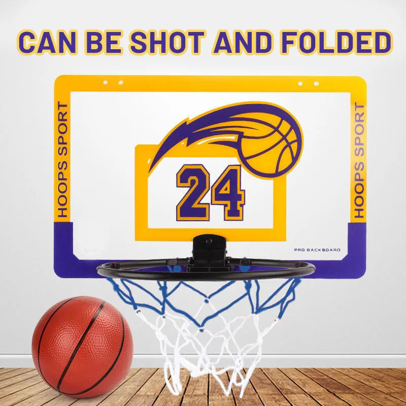 Indoor children's safety and fun games children's home sports basketball set wall bracket non perforated basketball frame Secondary image