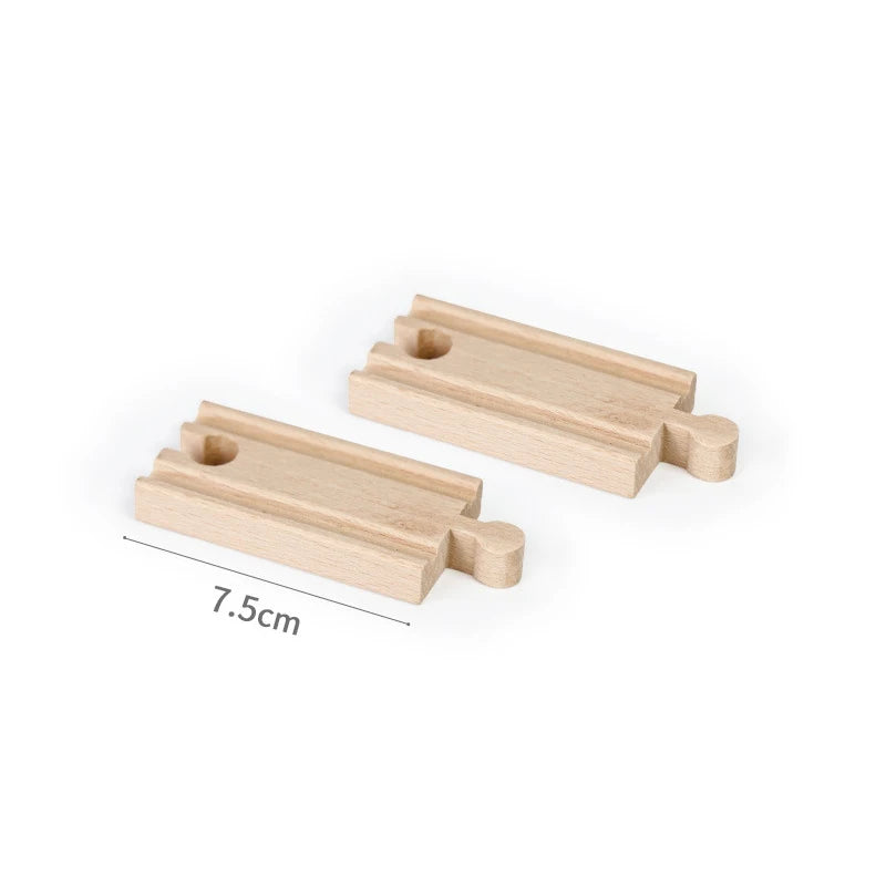Wooden Train Track Assembly Toys For All Thomas Trains Car Bridge Piers Traffic Light Beech Wooden Railway Kid Creative Toy