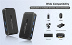 MZX USB 3.0 Switch KVM Switcher Selector Hub Docking Station Dock for 2 Laptop PC Share Keyboard Mouse USB Devices Printer SSD