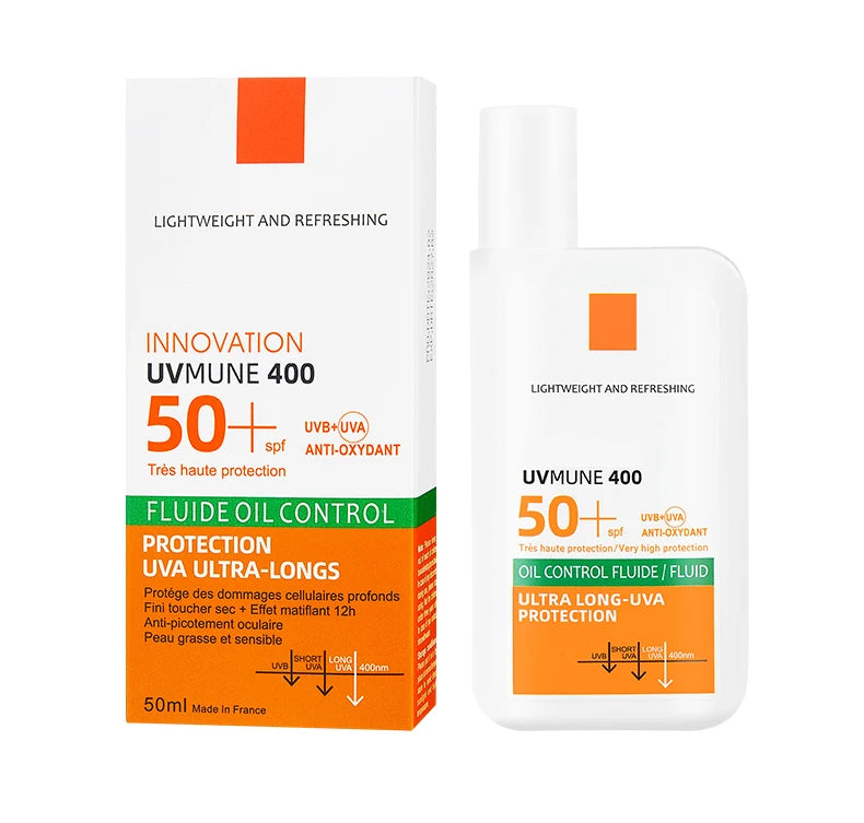 SPF50+ Sunscreen Lotion Lightweight Non-Greasy UV Protection Face Body Sunscreen Lasting Moisturizing Refreshing Sunburn Defense