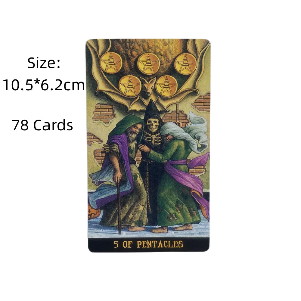 Jack-O'-Lantern Tarot Cards A 78 Deck Oracle English Visions Divination Edition Borad Playing Games Secondary image