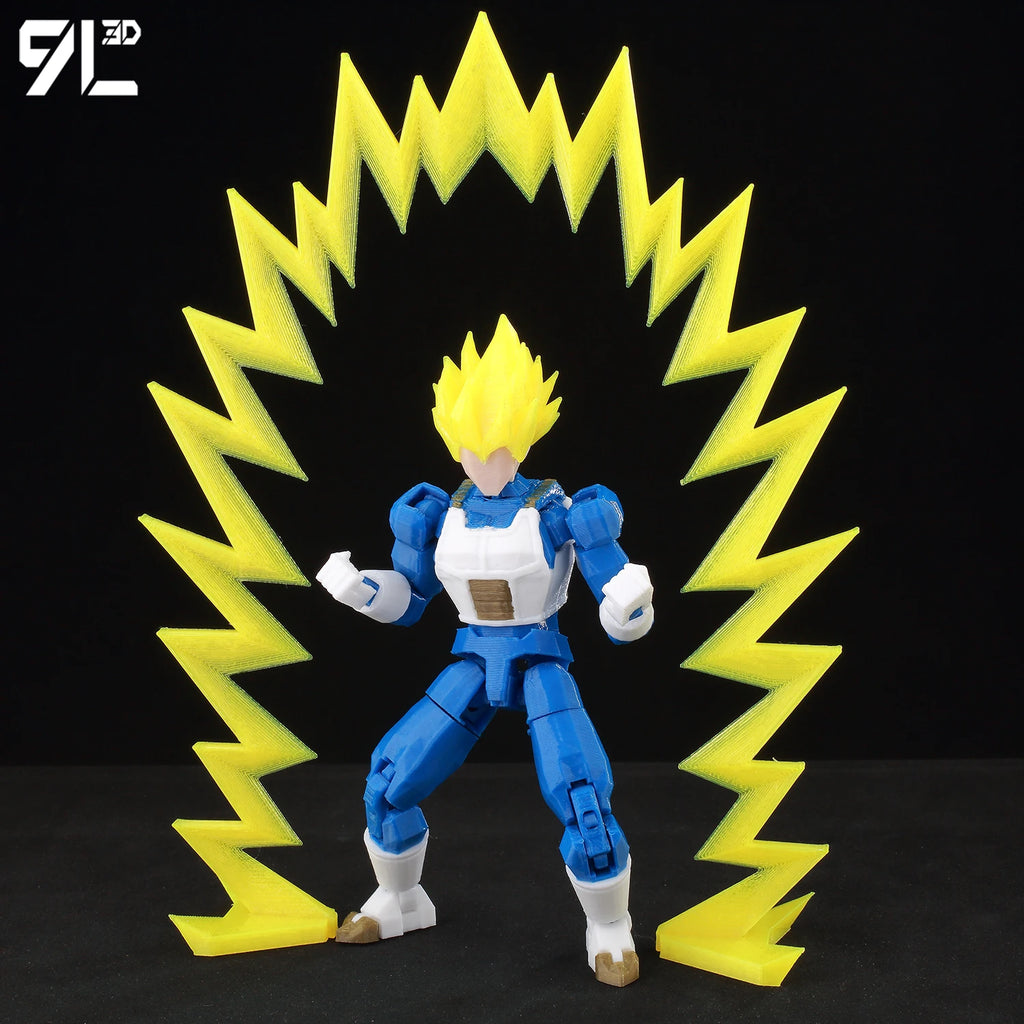 9L3D Printed Dragon Ball Son Goku Vegeta Beerus Frieza Anime Lucky13 Dummy13 Titan13 Action Figures Multi-Jointed Movable Toys