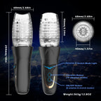 Telescopic Rotation Male Masturbator Cup Vagina 7 Thrusting Masturbation Cup Sex Toys for Men Automatic Piston Mastubator