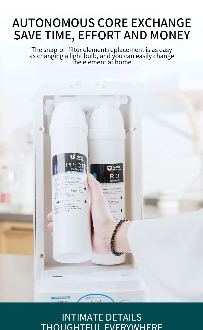 Desktop RO Hydrogen-rich Water Purifier Household Instant Hot Water Purifier Filter Direct Drinking Water Dispenser Commercial