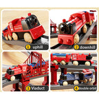 44Pcs/set Electric Train Track Sets Assembling Rail Train Car Toys Boy Educational Simulation Model Christmas Birthday Gift