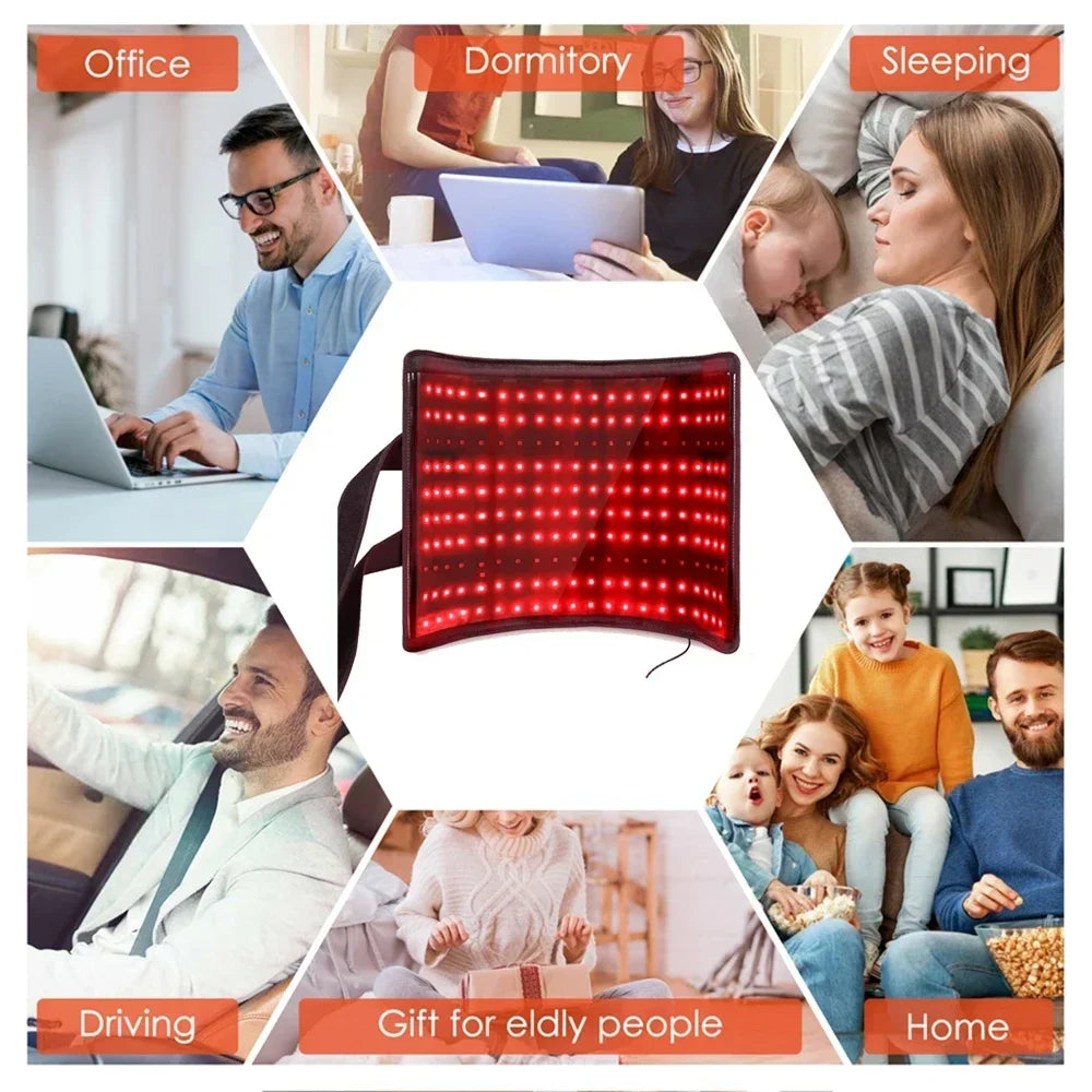 Red Light Therapy Mat, Large Red Light Therapy Pad with Controller,Pulse Mode 660nm & 850nm Near Infrared Light Therapy Belt