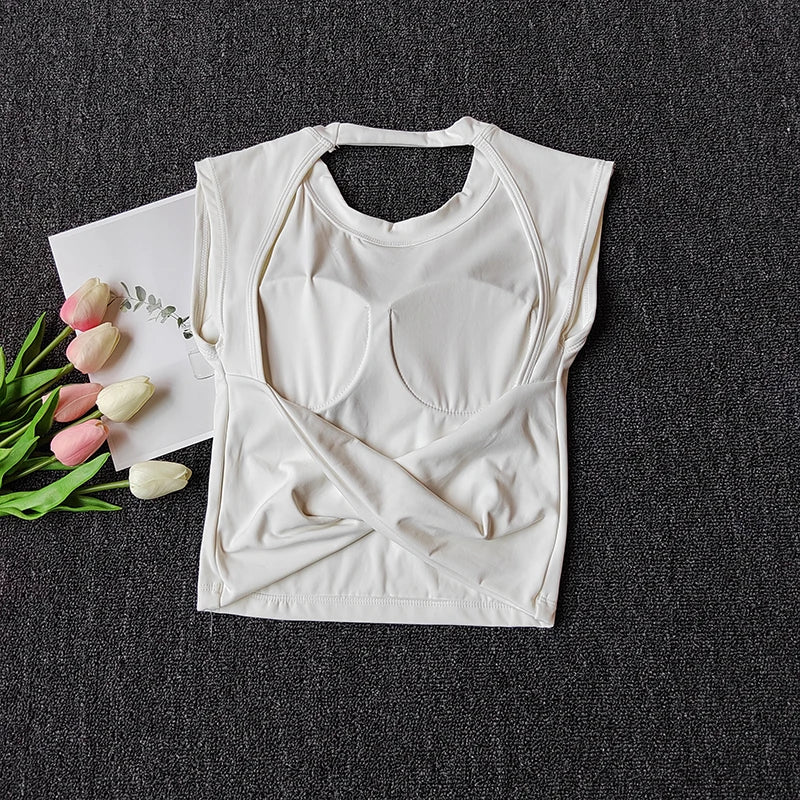 Women Sports Bra Top Push Up Sexy Beauty Back Fitness Yoga Bra t-shirts Sport Tops For Women Breathable Running Vest Gym Wear