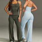 Flared Leggings Straight Leg Leggings Woman Wide-leg Pants Yoga Breathable Fitness Clothing Versatile Casual Pants