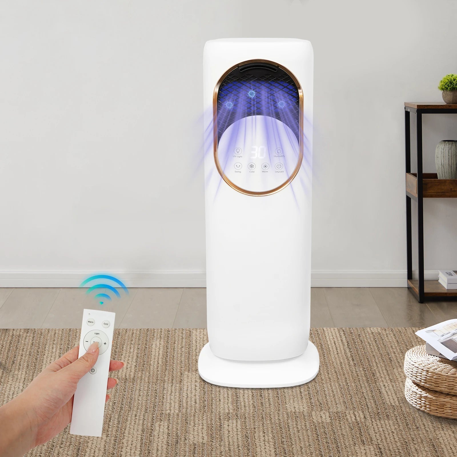 Portable Mini Air Conditioner Cooler Fan 4L Capacity 90° Rotatable 1-8H Timed On-Off Easy Maintenance for Home And Office Use Main image