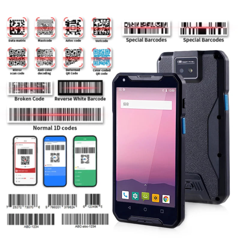 PDA927  Android 2D Qr Code Reader Handheld Terminal Pda Android Barcode Scanner With Nfc Rfid Reader Medical Device Pdas Main image