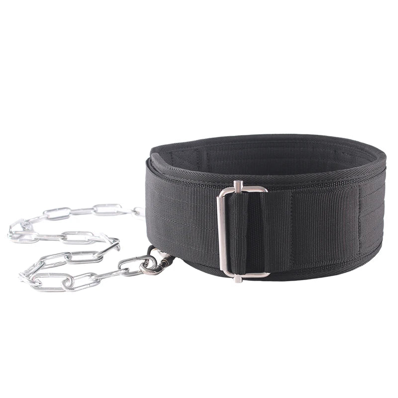 Thick 3 Layers Nylon Dip Belt For Pull Up&Squat Weightlifting,Durable and sturdy Belt for Strength Training,Professional Belt