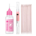 UR SUGAR 3PCS False Nails Set With 420Pcs Matte Soft Gel Tips Solid Glue Gel Remover Quick Nail Extension Kit Nail Beauty Starte