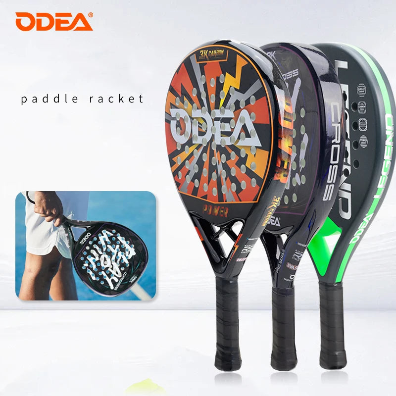 ODEA Beach Tennis Racket Full Carbon Fiber Rough Surface Outdoor Sports Racket For Men Women Adult Senior Player 3K 18K Main image