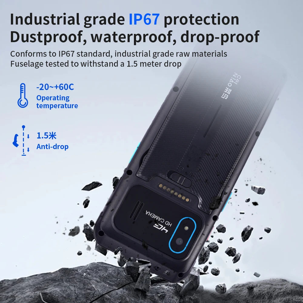 YK957  Android 2d Qr Code Reader Handheld Terminal Pda Android Barcode Scanner With Nfc Rfid Reader Medical Device Pdas 4+64g