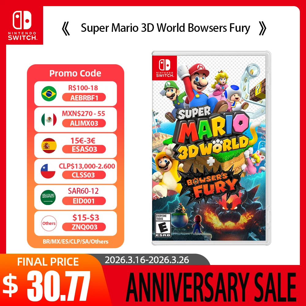 Nintendo Switch Game - Super Mario 3D World Bowsers Fury - 100% Official Original  Physical Game Card for Switch OLED Lite Main image