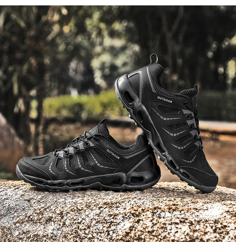 Summer Mens Trekking Shoes Hiking Shoes Women Trail Running Shoes Outdoor Sneakers Upstrem Aqua Water Shoes Hike Anti-Skid Grip