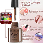 LILYCUTE 6PCS Gel Nail Polish Set Summer Neon Nail Gel Kits For DIY Nail Vernis Semi Permanent UV Lamp Gellak Nail Varnish Set